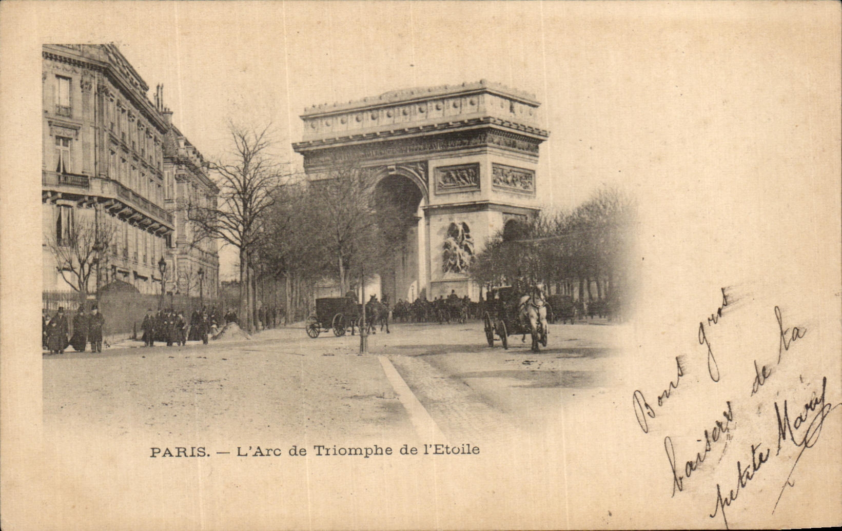 POSTAL Paris L de la VENDIMIA Arc de Triomphe de L Etoile