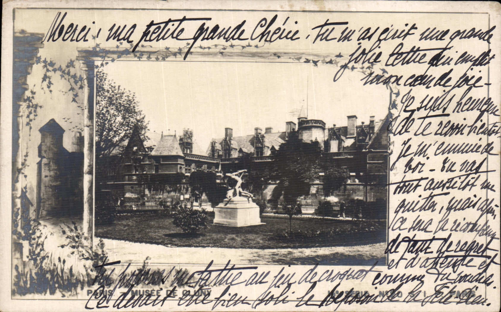 VINTAGE POSTCARD Paris Museum Of Cluny