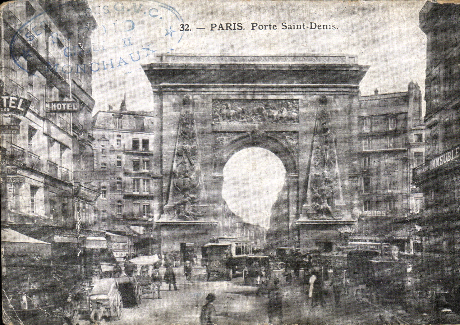 VINTAGE POSTCARD Paris Carries Holy Denis