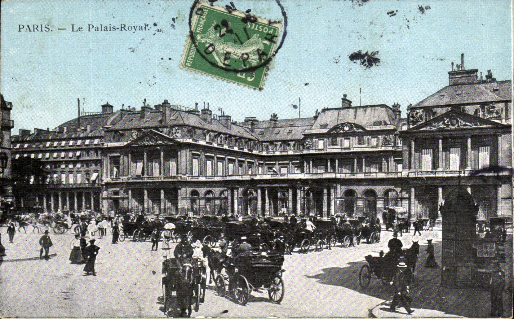 VINTAGE POSTCARD Paris the Palais Royal