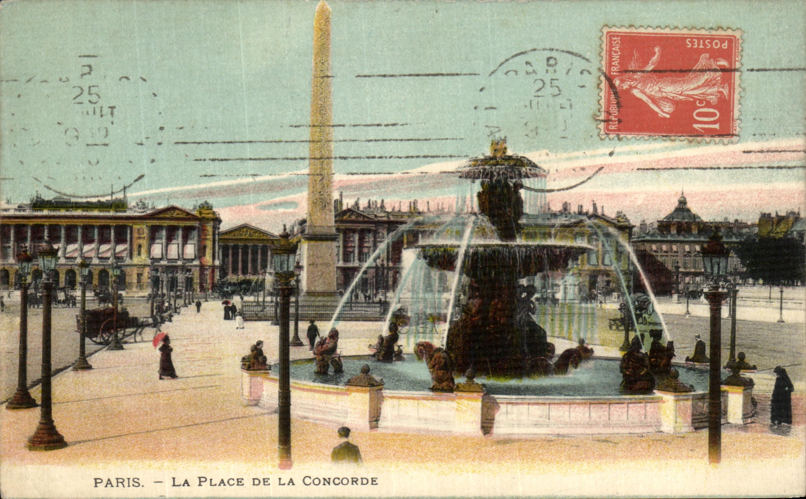 CPA Paris La Place De La Concorde