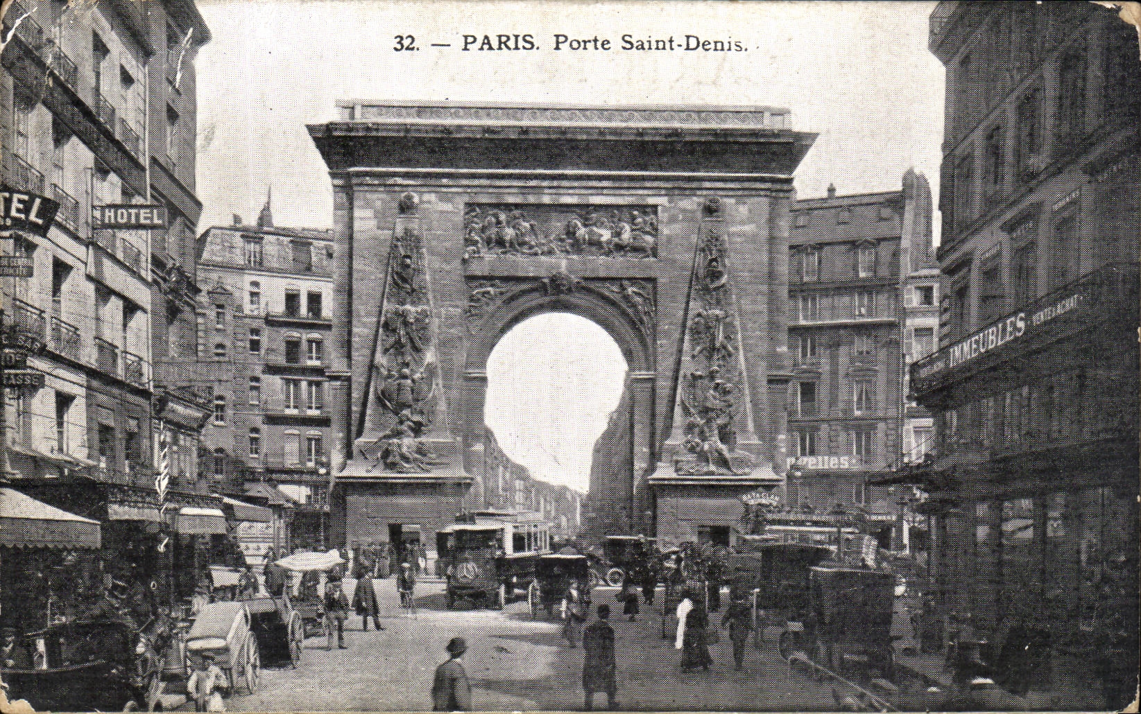 VINTAGE POSTCARD Paris Carries Holy Denis