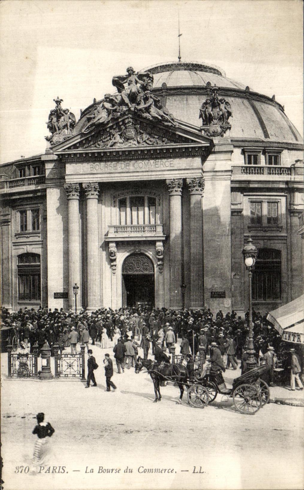 VINTAGE POSTCARD Paris Trading house