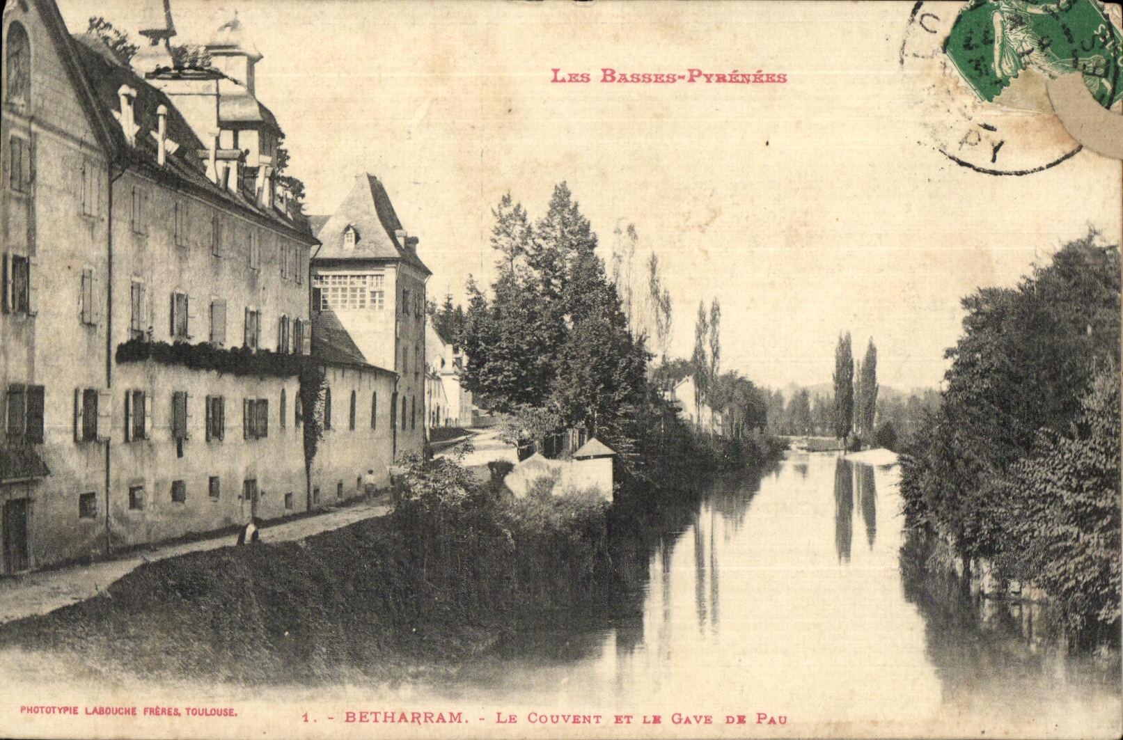 VINTAGE POSTCARD Betharram the Convent And Gave Of Pau