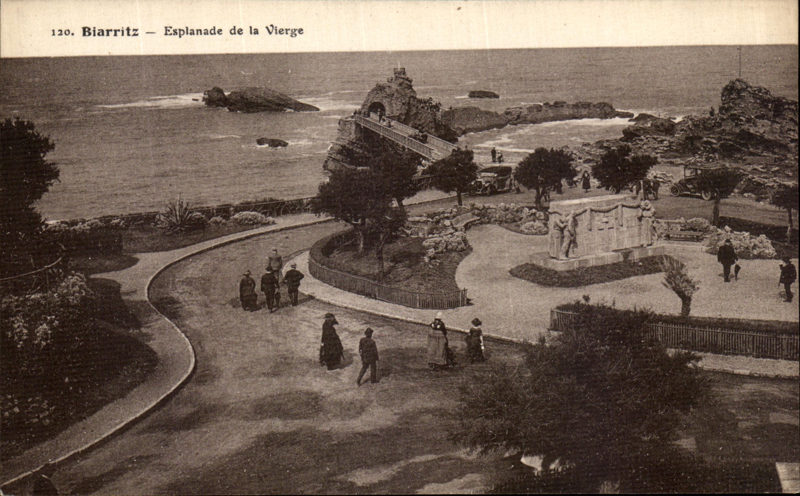 CPA Biarritz Esplanade De La Vierge 