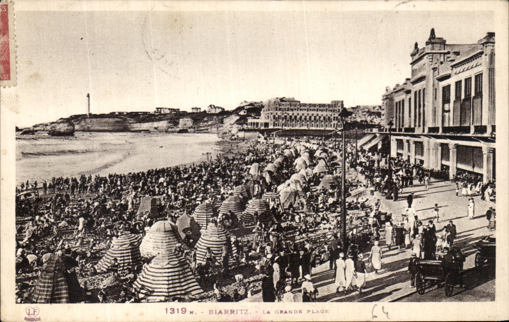 CPA Biarritz La Grande Plage 