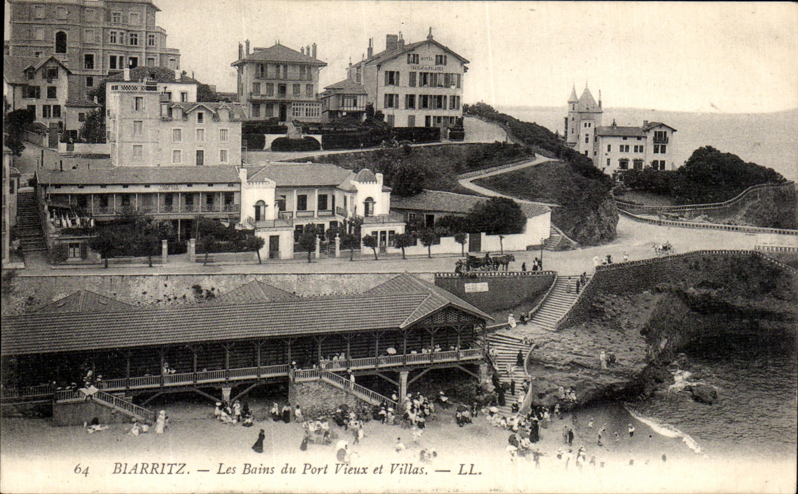CPA Biarritz Les Bains Port Vieux et Villas