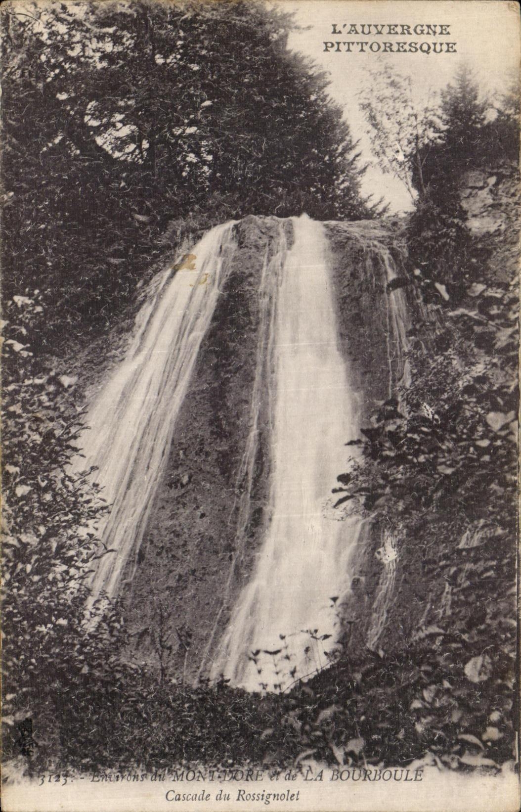 VINTAGE POSTCARD Bourboule Cascades Of Rossignolet