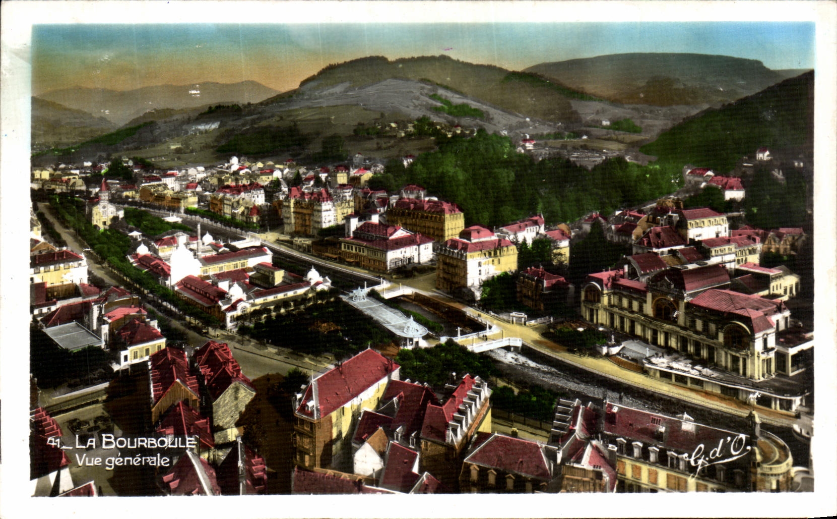 VINTAGE POSTCARD Bourboule View