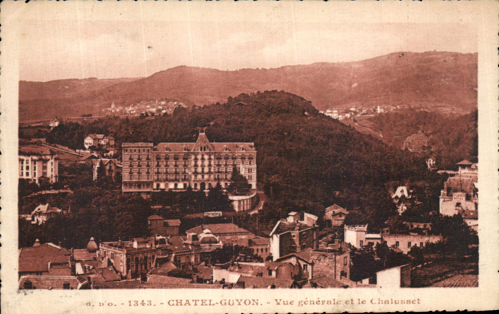 Opinion y Chalusset de Chatelguyon de la POSTAL de la VENDIMIA