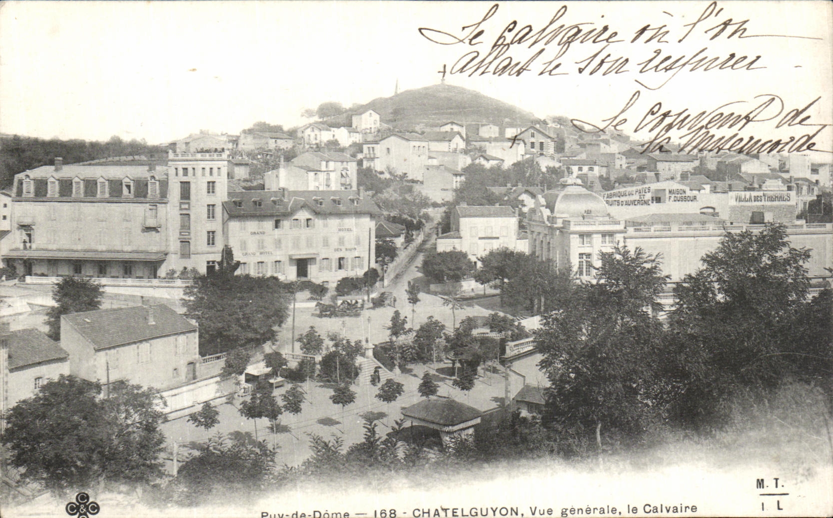 Opinion de Chatelguyon de la POSTAL de la VENDIMIA el martirio