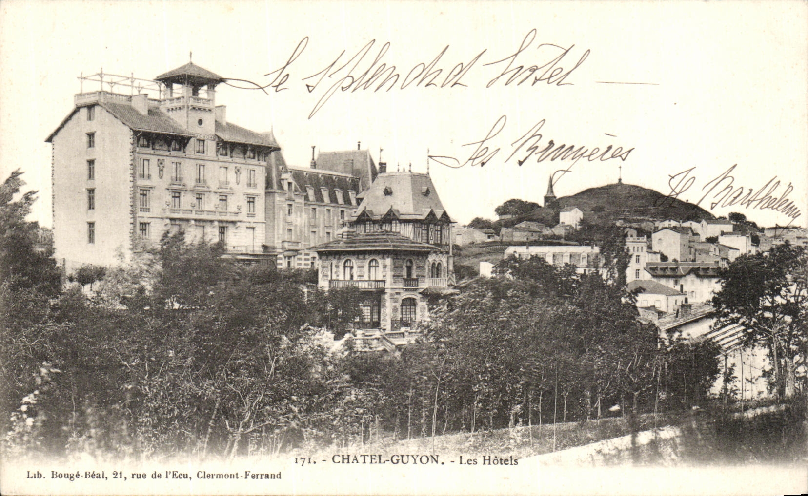 Hoteles de Chatelguyon de la POSTAL de la VENDIMIA