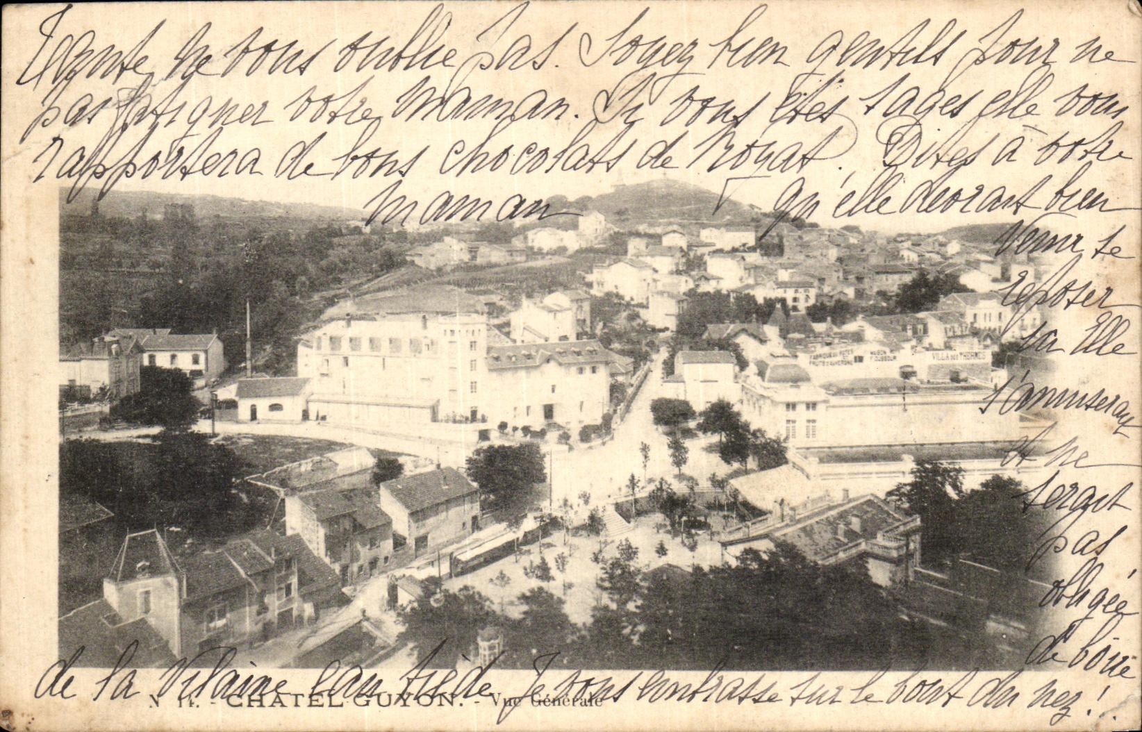 Opinion de Chatelguyon de la POSTAL de la VENDIMIA