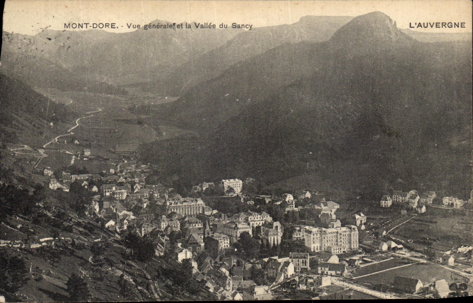 VINTAGE POSTCARD Mont Gilds the Valley of Sancy View
