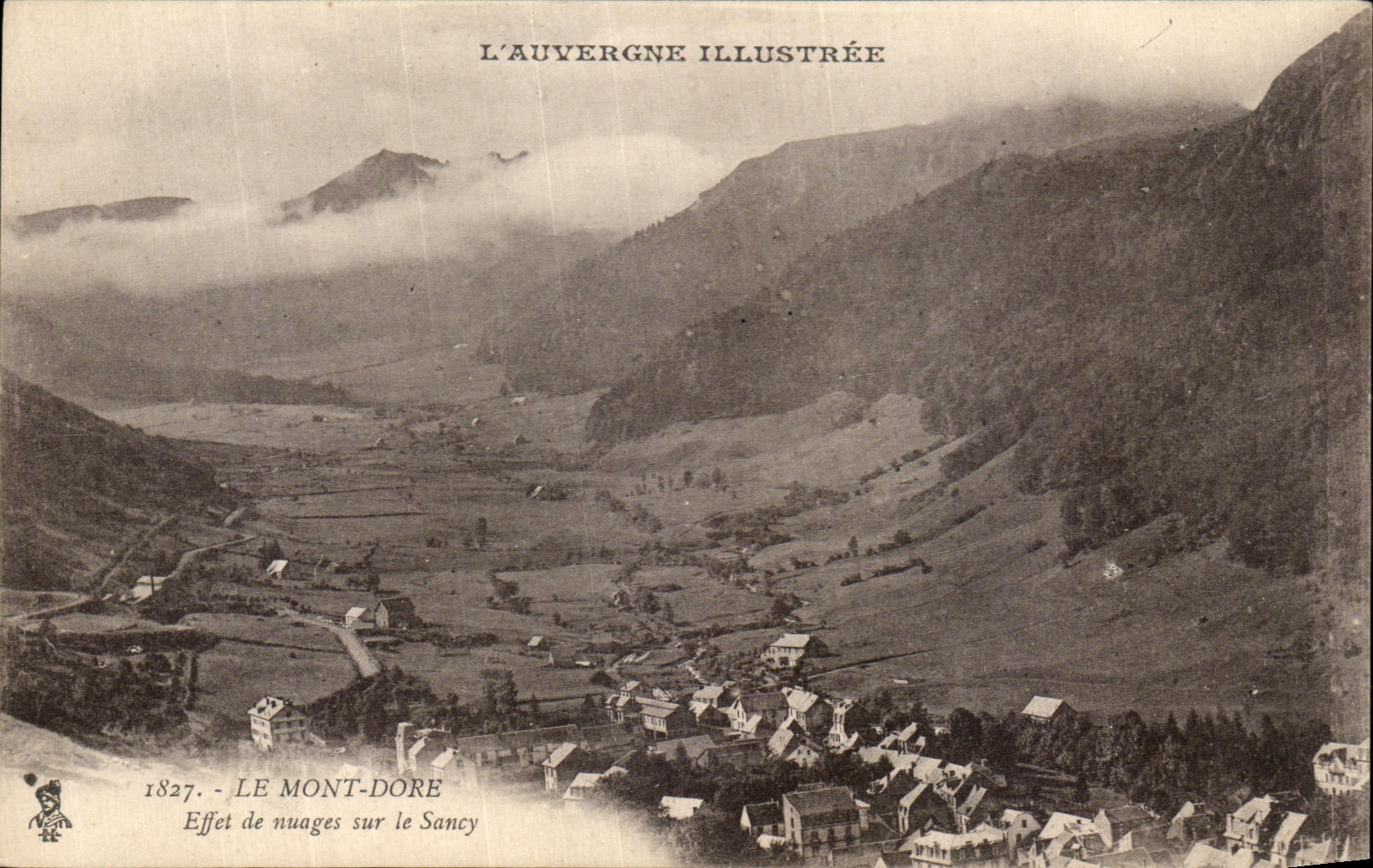 VINTAGE POSTCARD the Mount Gilds Effect of clouds on Sancy