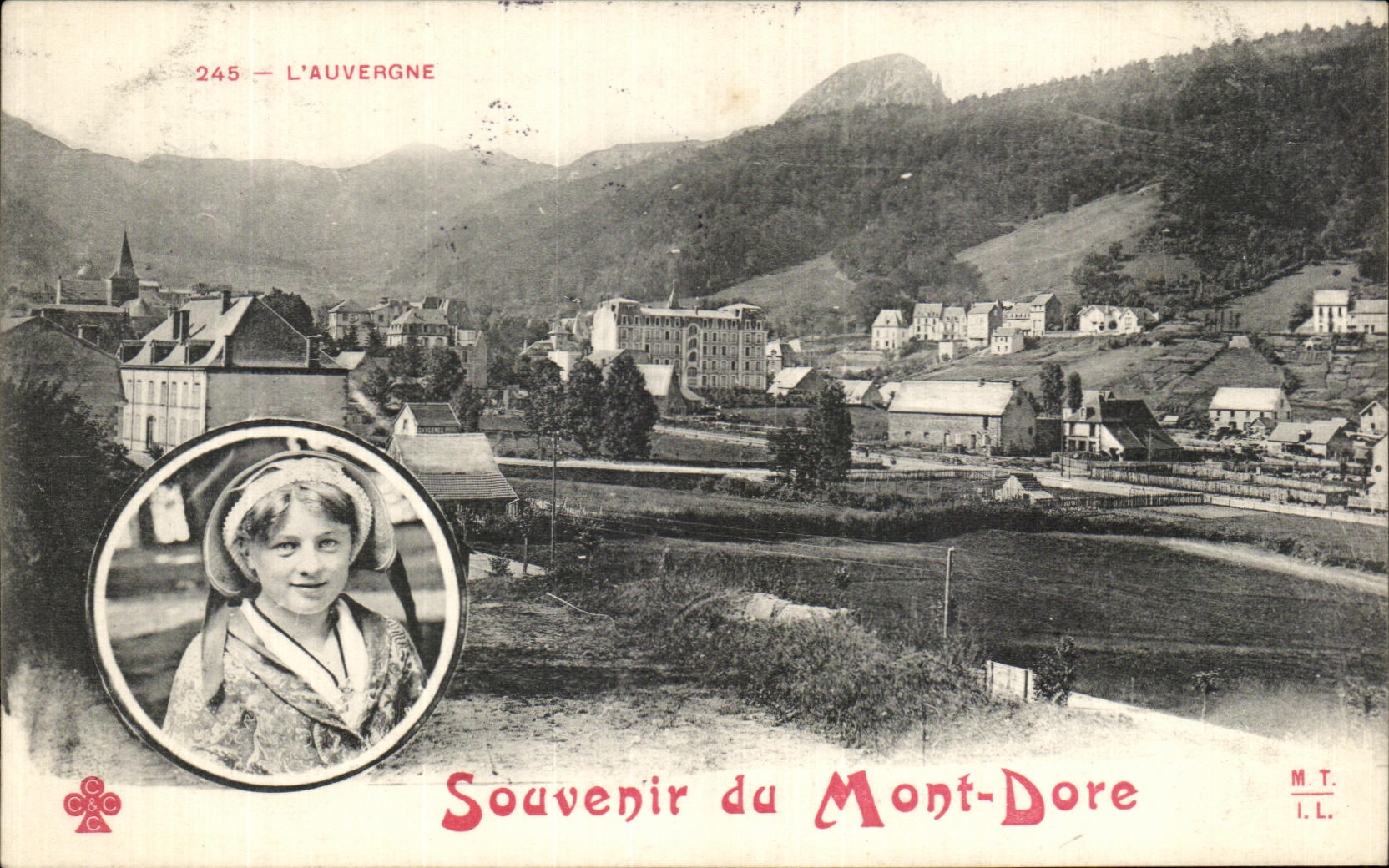 VINTAGE POSTCARD Souvenir Mount Gilds Folklore Child Costume