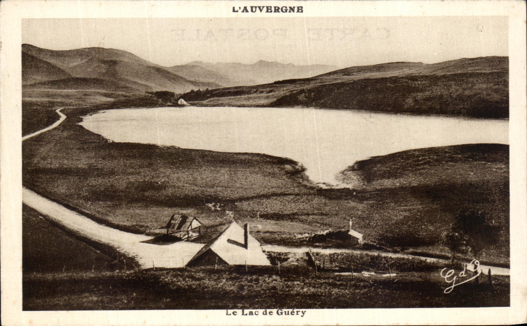 VINTAGE POSTCARD the Lake Guery