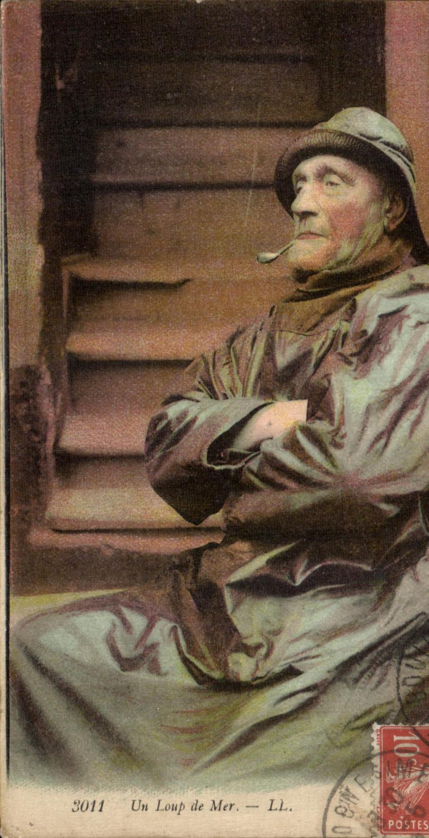 VINTAGE POSTCARD a sinning Old seaman Trade