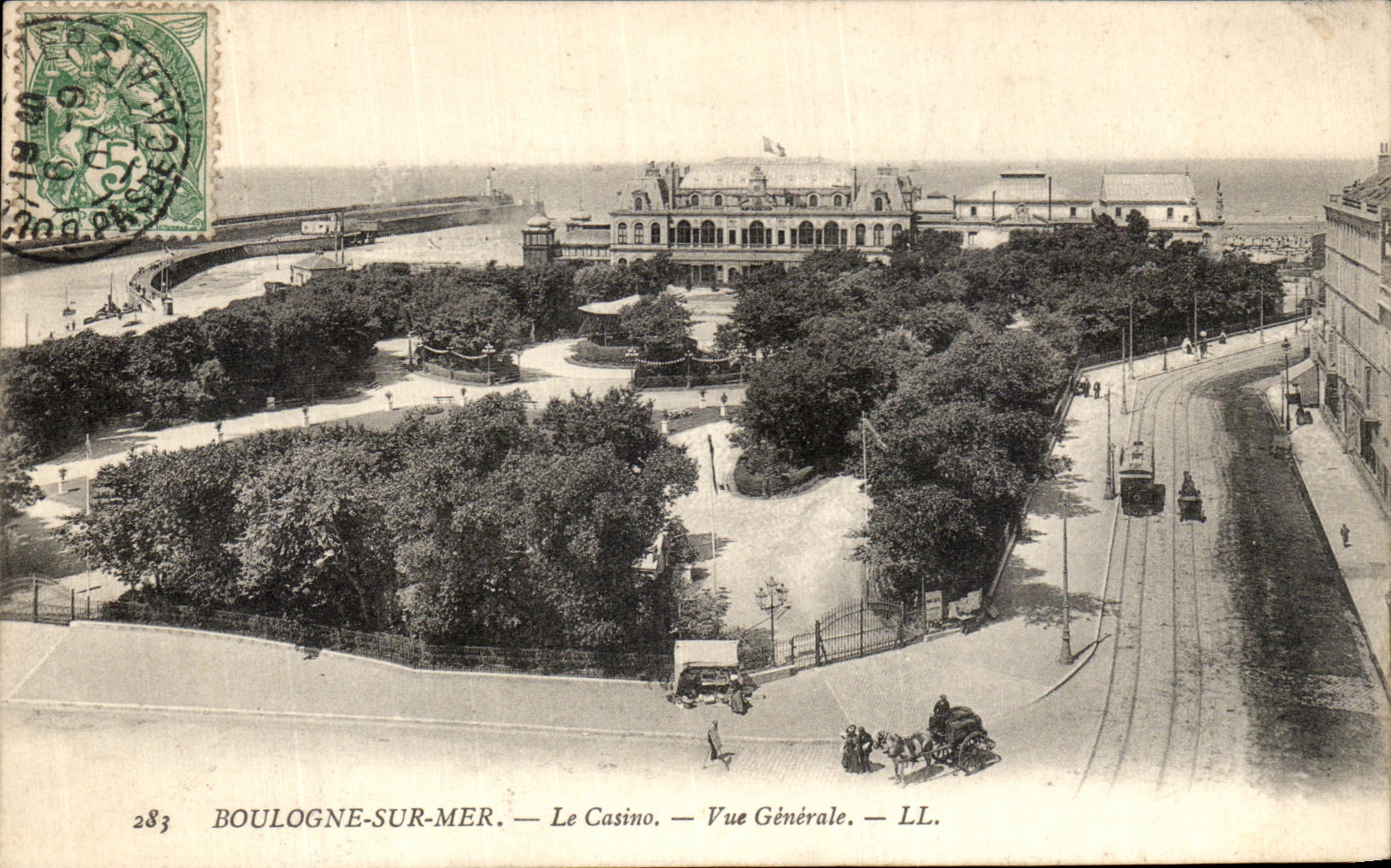 VINTAGE POSTCARD Boulogne On Sea the Casino View