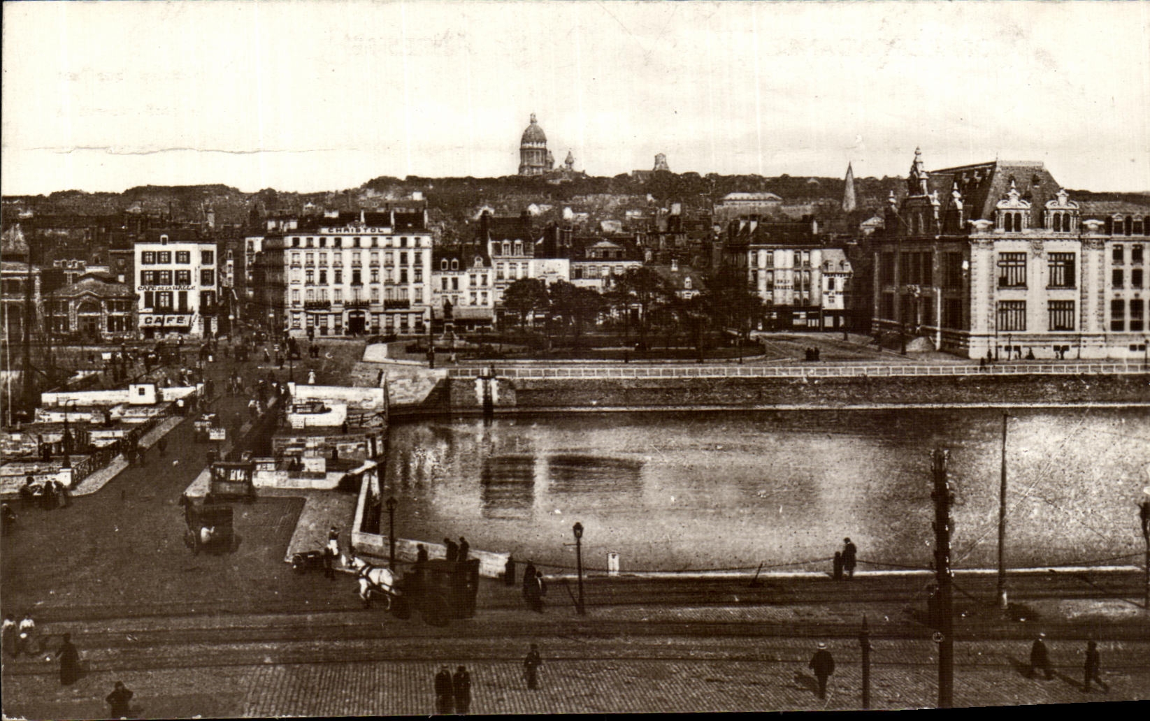 VINTAGE POSTCARD Boulogne On Sea the Marguet Bridge And Quays