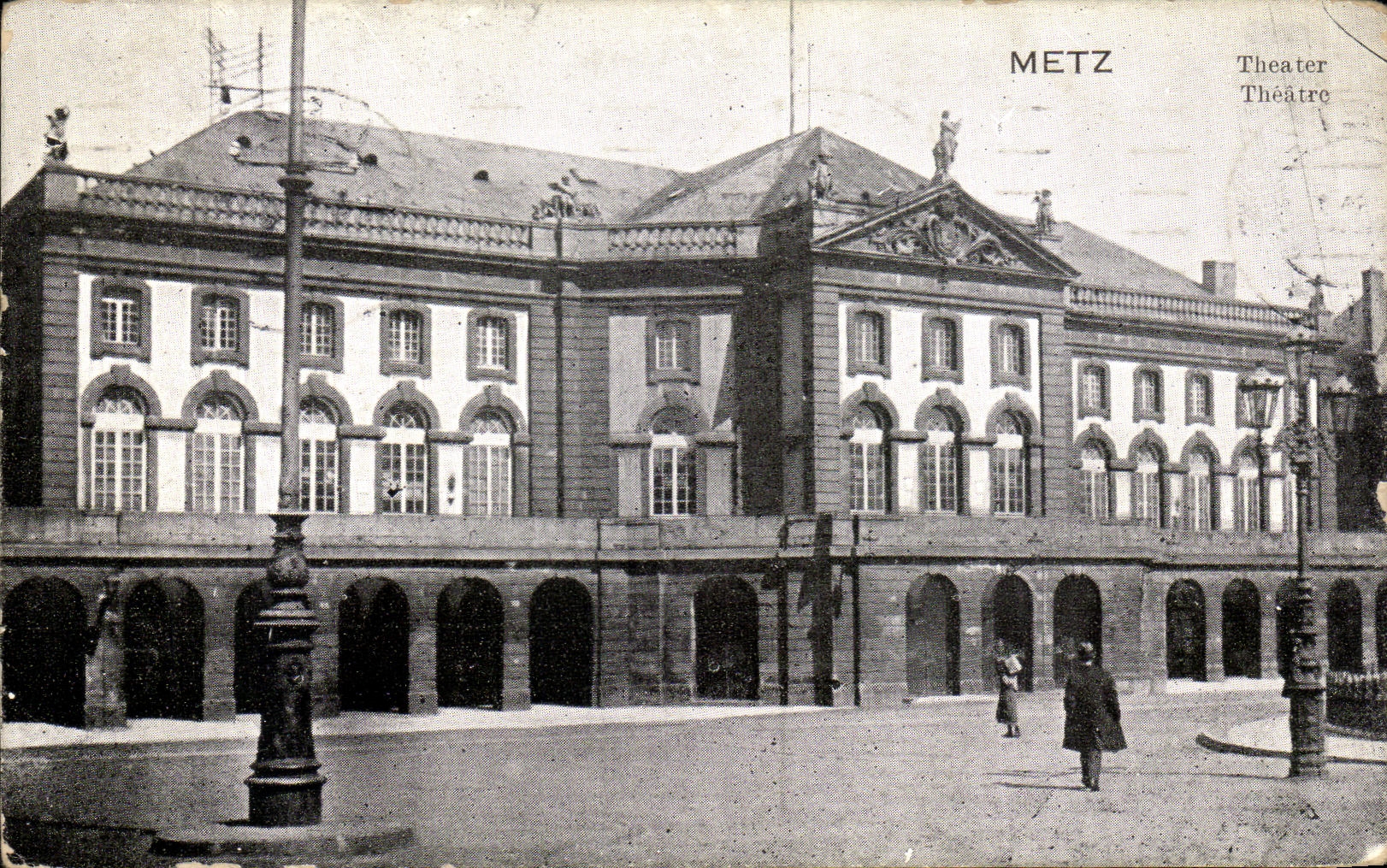 Teatro de Metz de la POSTAL de la VENDIMIA