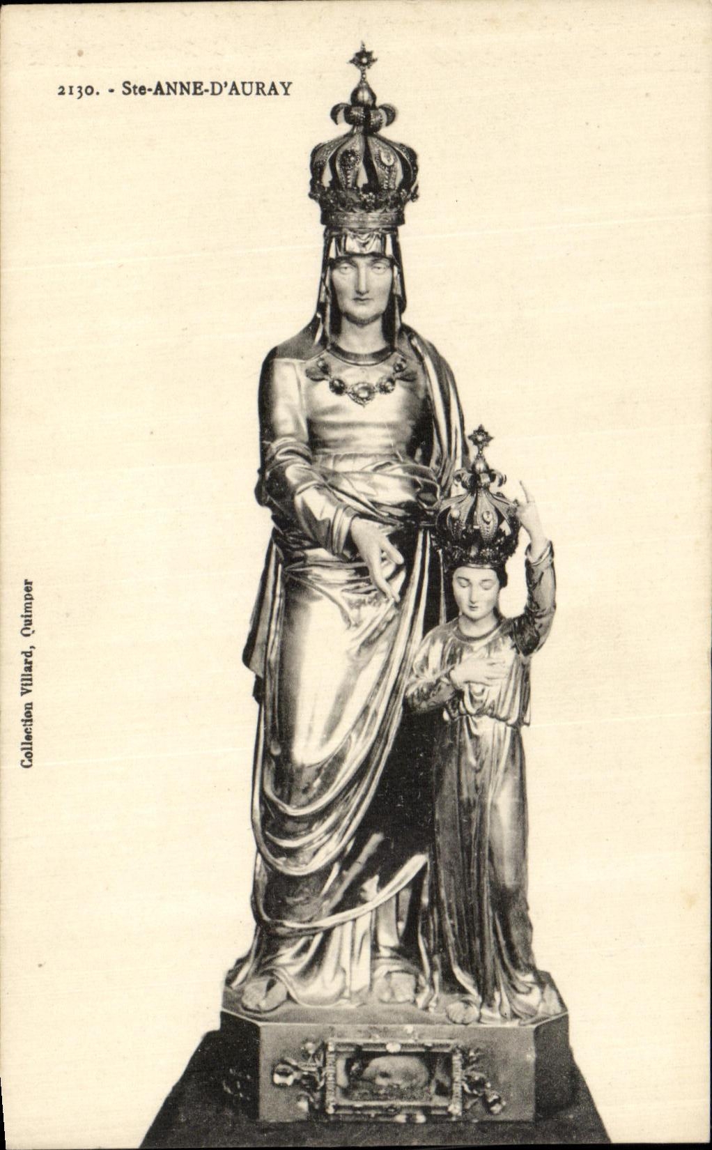 VINTAGE POSTCARD Sainte Anne D Auray the virgin