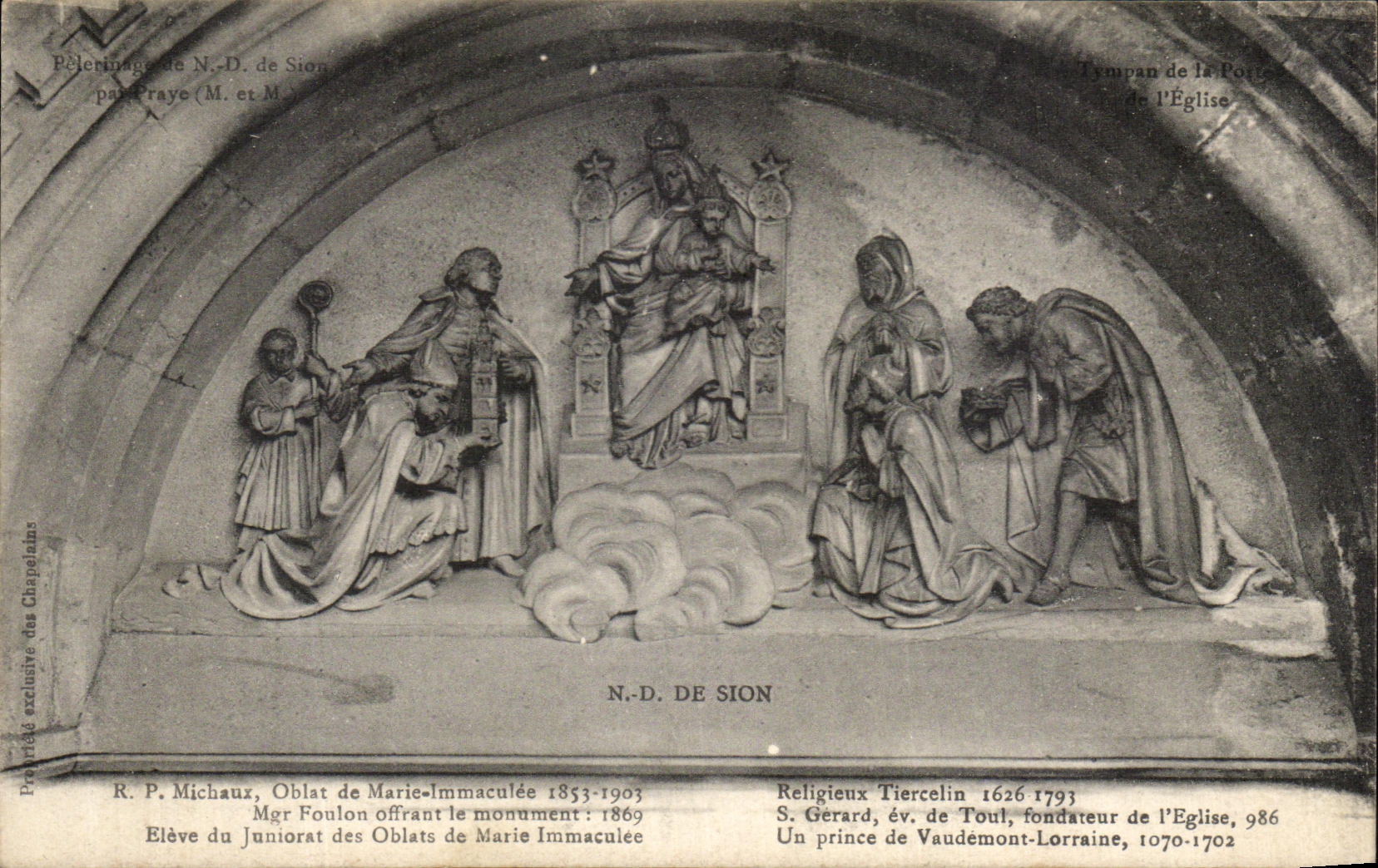 VINTAGE POSTCARD ND Of Sion