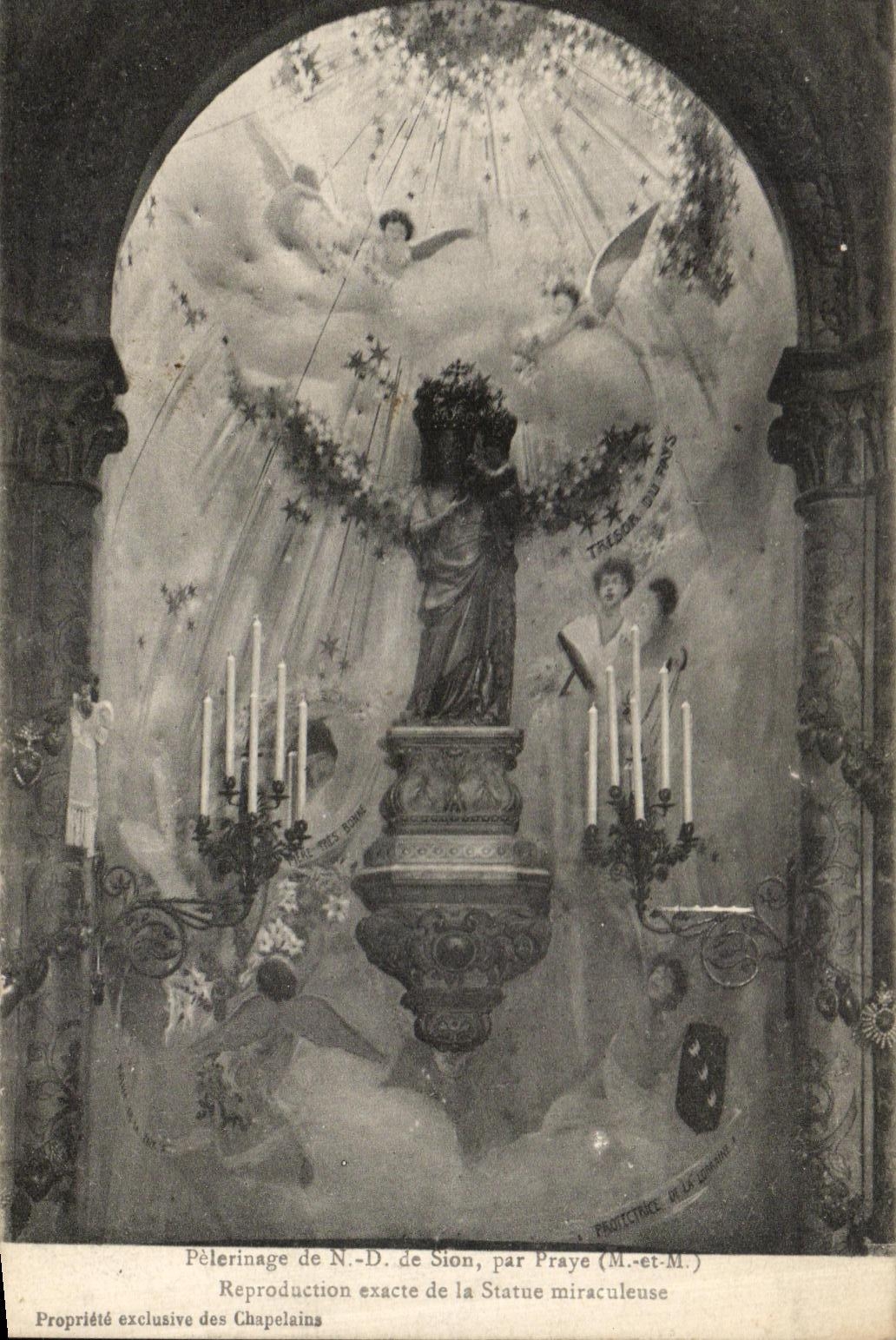 VINTAGE POSTCARD ND Pilgrimage of Sion by praye