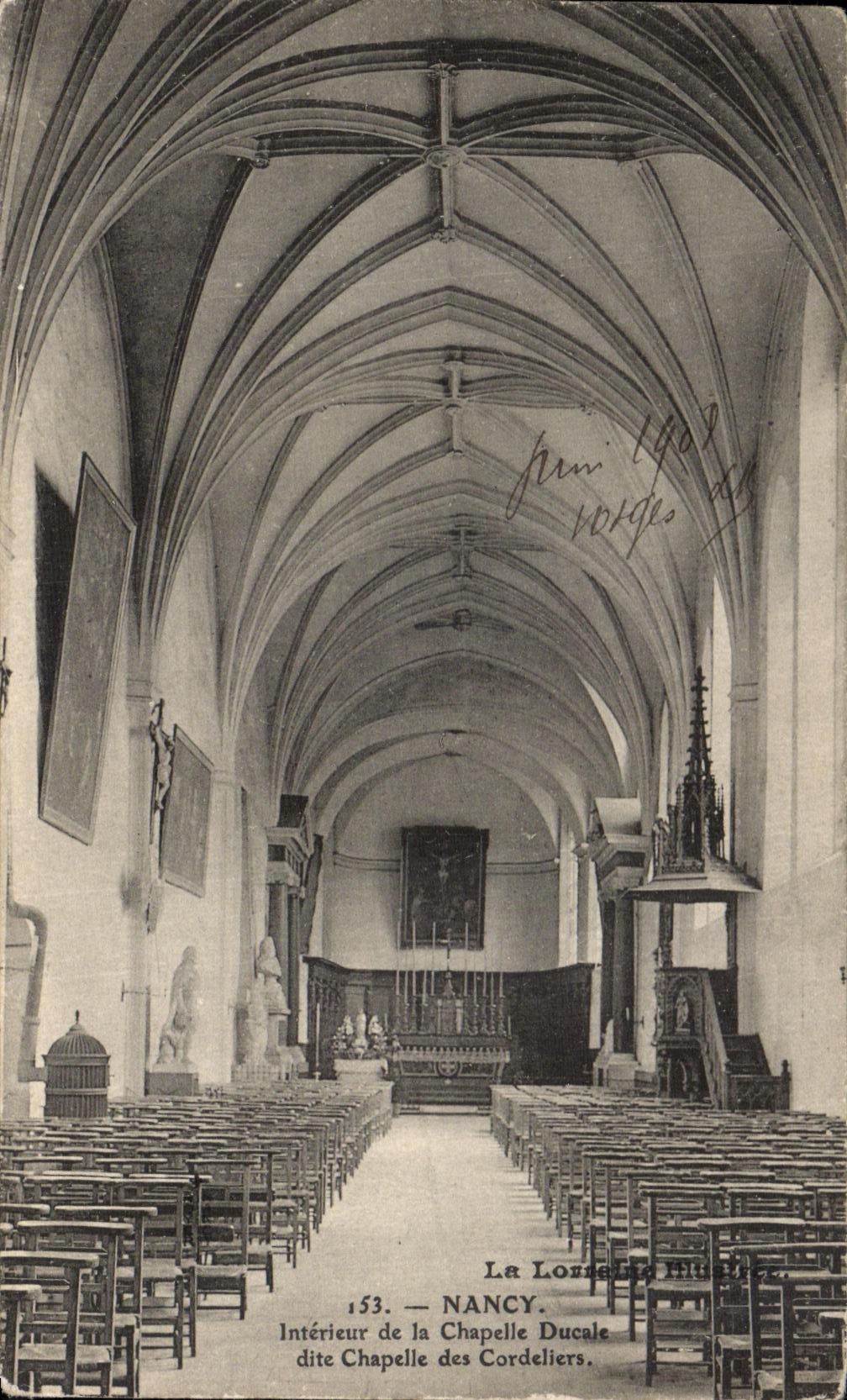 CPA Nancy Interieur de la Chapelle Ducale dite Chapelle des Cordeliers