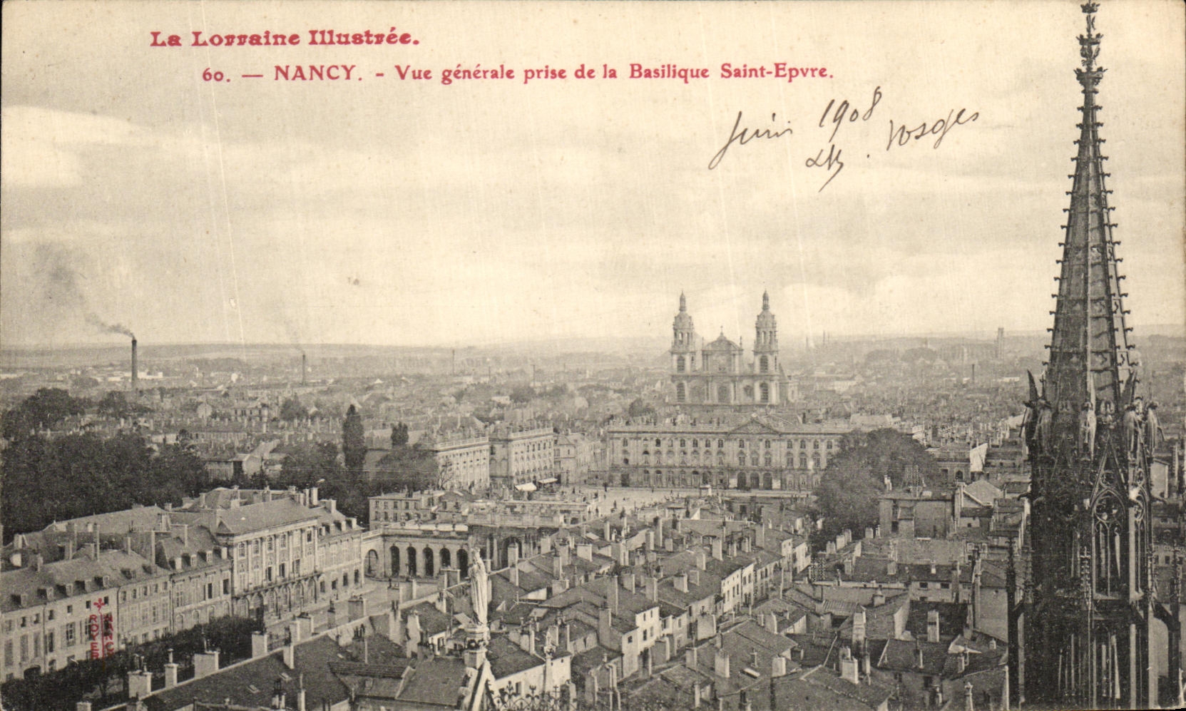 CPA Nancy Vue Generale prise de la Basilique Saint Epvre