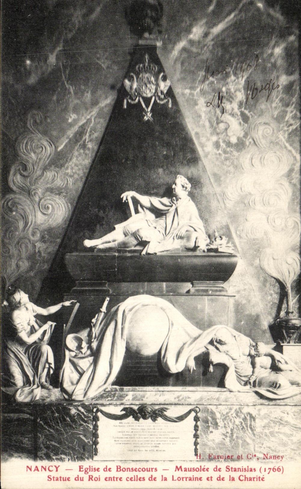 CPA Nancy Eglise de Bonsecours Mausolee de Stanislas