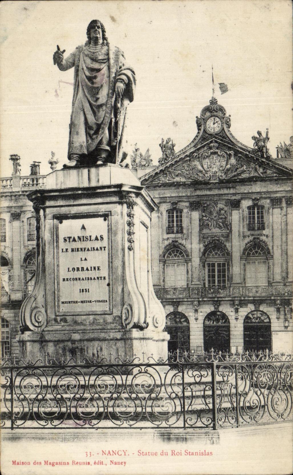 CPA Nancy Statue du Roi Stanislas