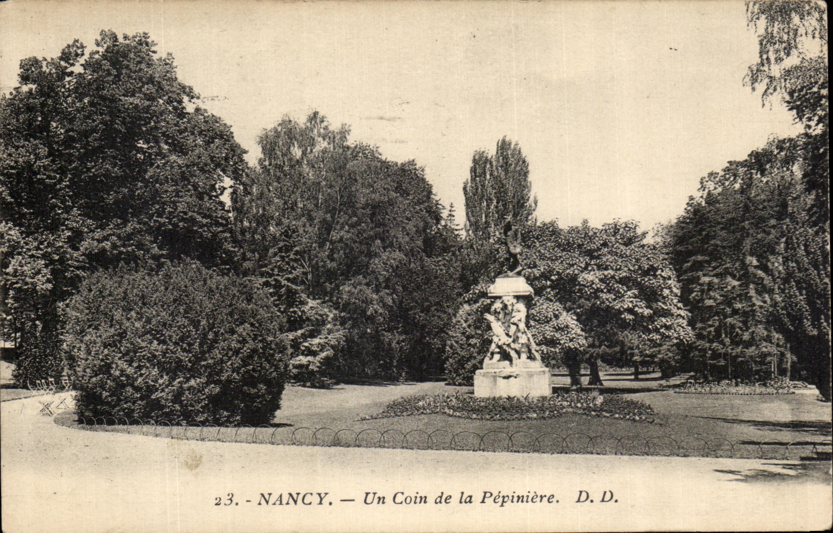 POSTAL Nancy de la VENDIMIA una esquina del Seedbed