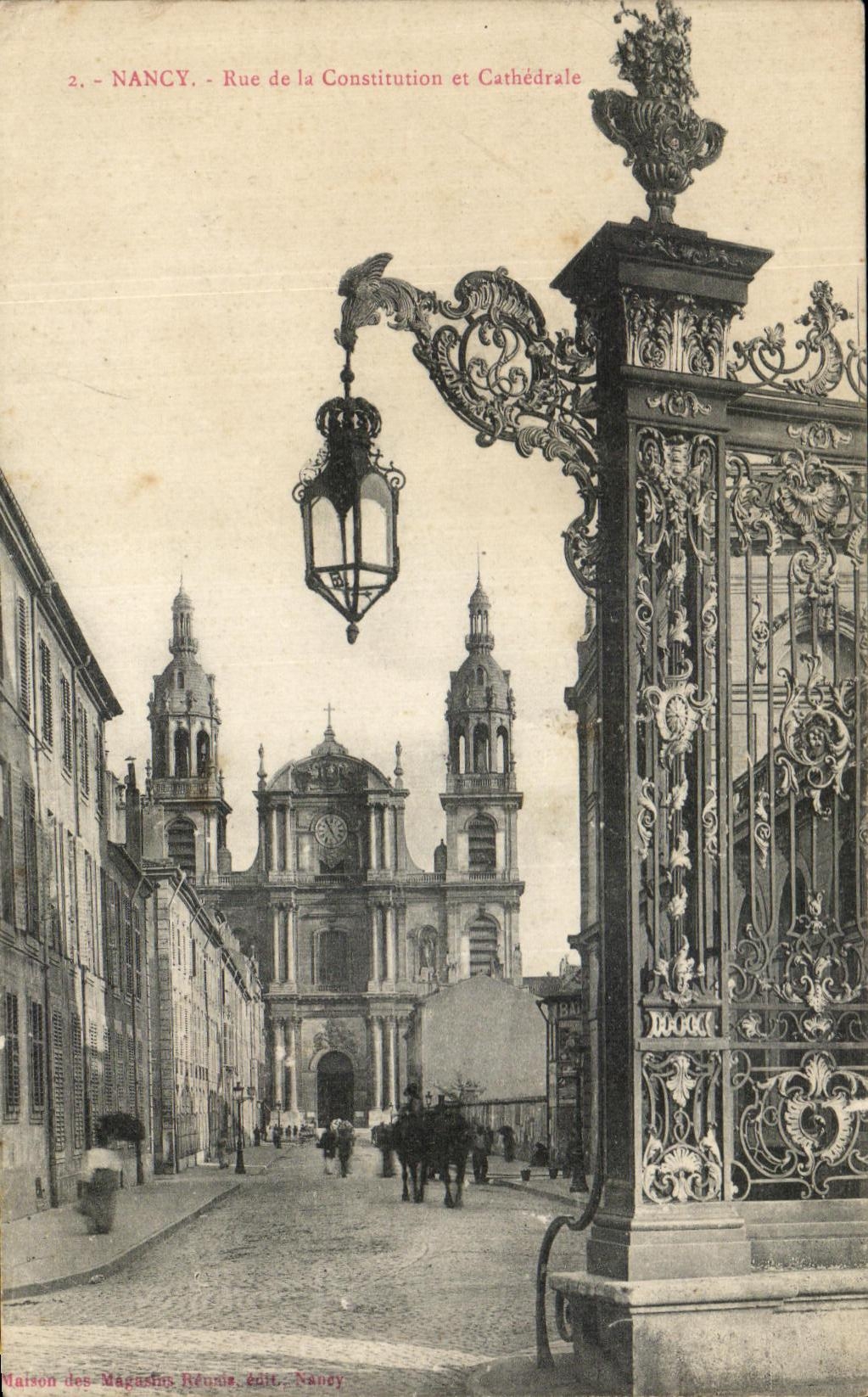 CPA Nancy Rue de la Constitution et Cathedrale