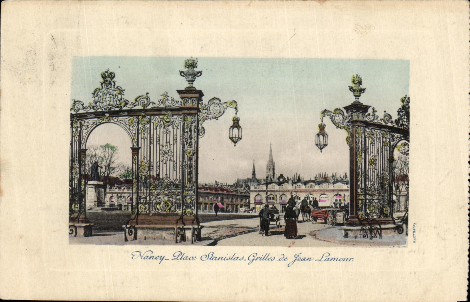 CPA Nancy Place Stanislas Grilles de Jean Lamour