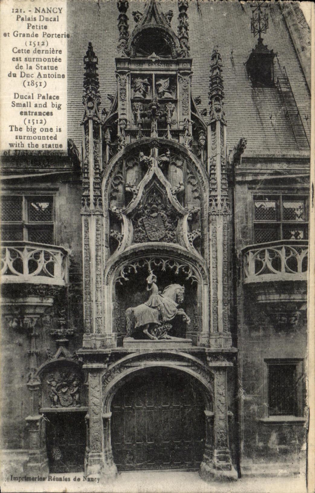 CPA Nancy Place Ducal Petite et Grande porterie