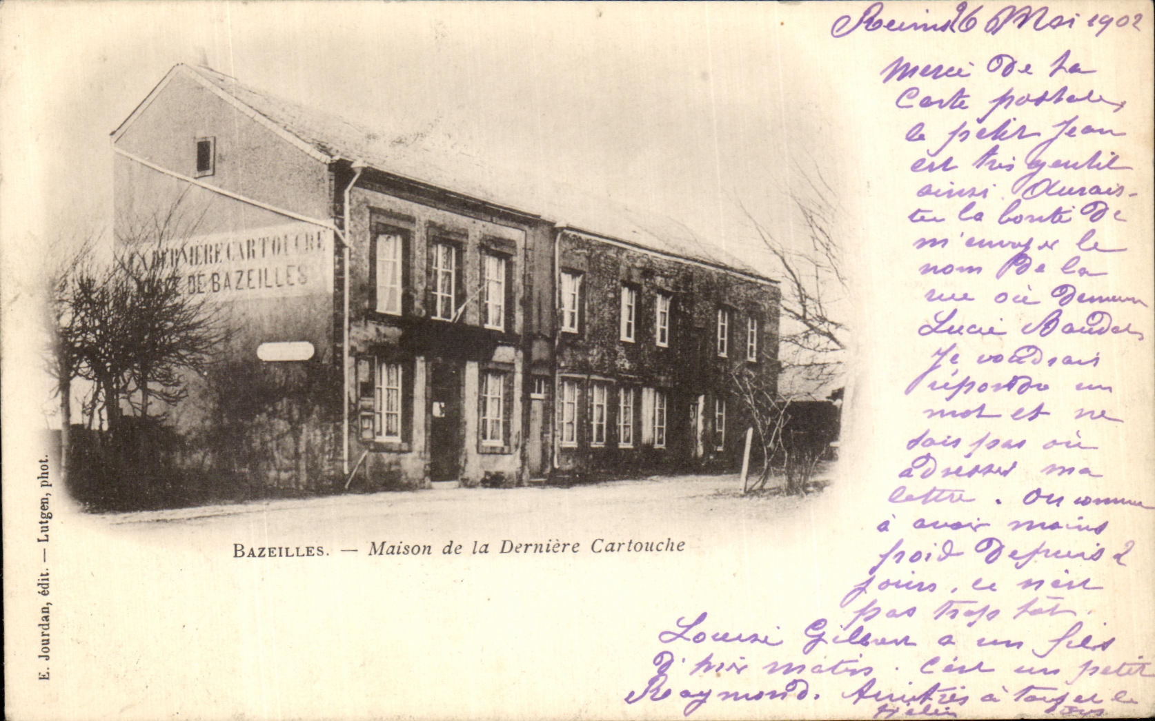 VINTAGE POSTCARD Bazeilles House of the Last Cartridge