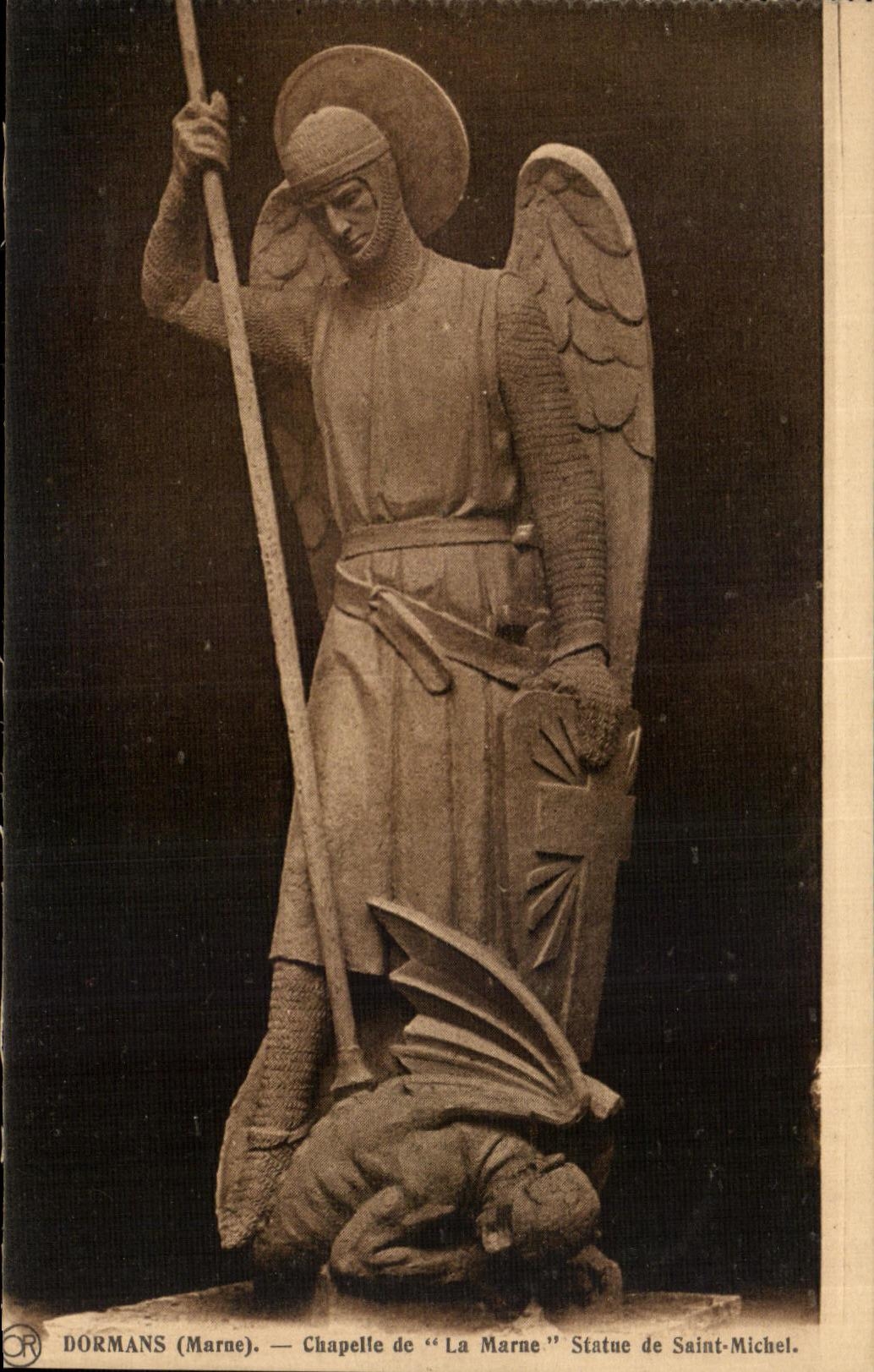 VINTAGE POSTCARD Dormas Chapelle Of the Marne Rules Of Saint Michel