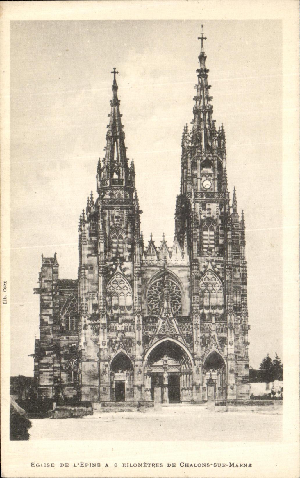 VINTAGE POSTCARD Eglise Of L Spine HAS Trawl nets On the Marne