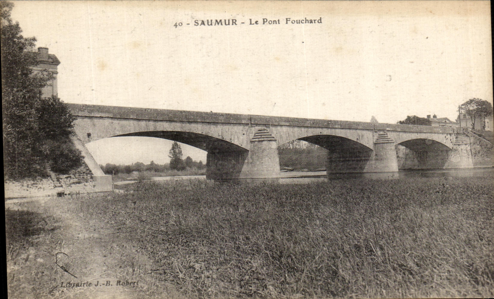 CPA Saumur Le pont Fouchard 