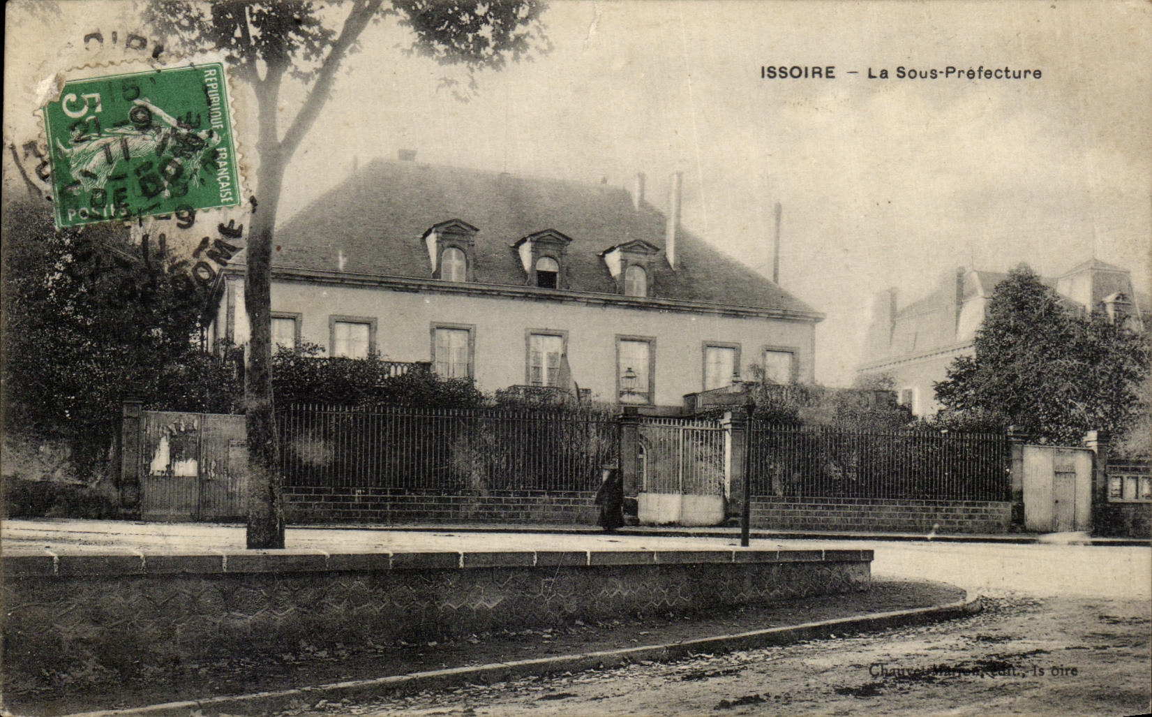 VINTAGE POSTCARD Issoire Under Prefecture