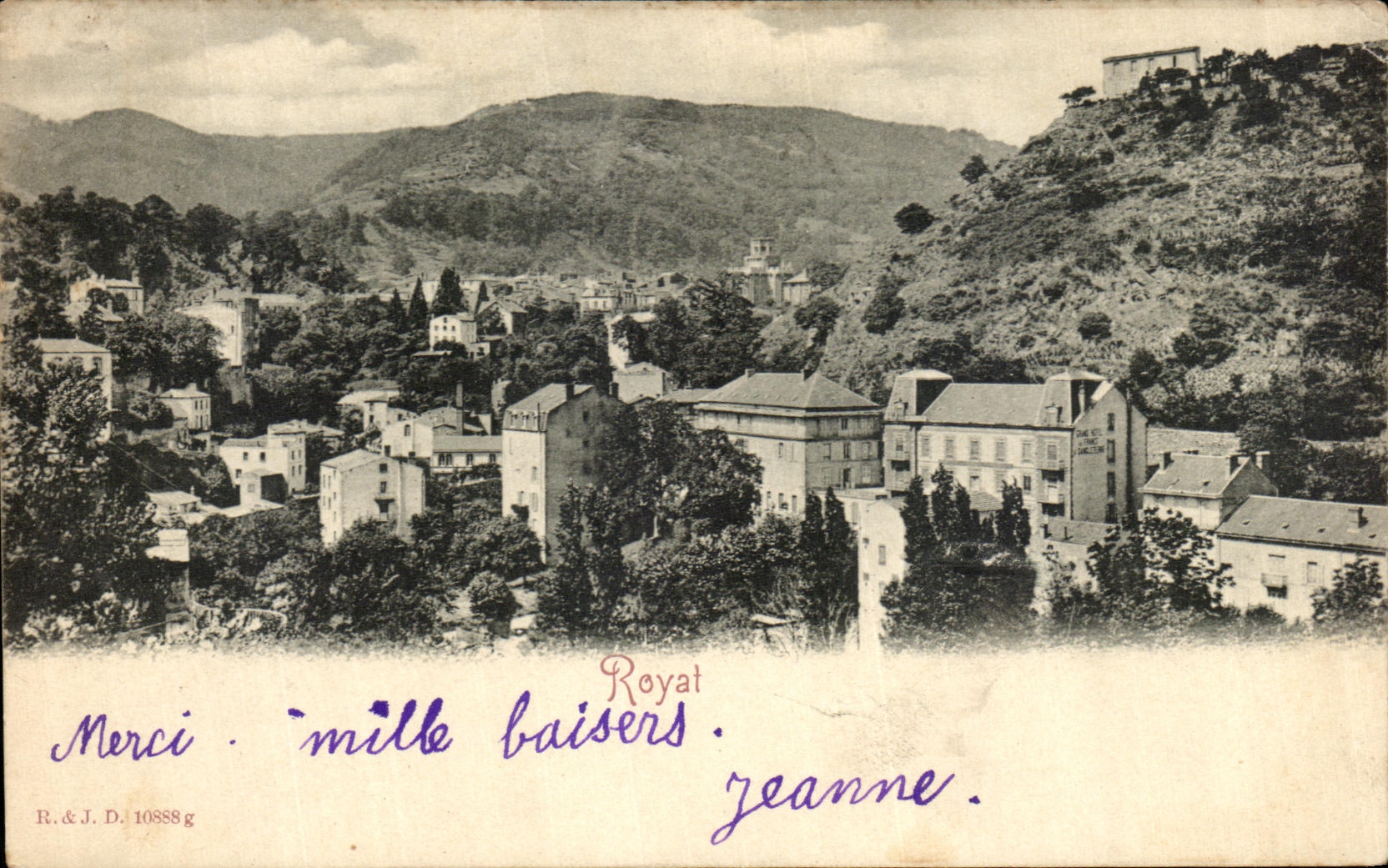 VINTAGE POSTCARD Royat