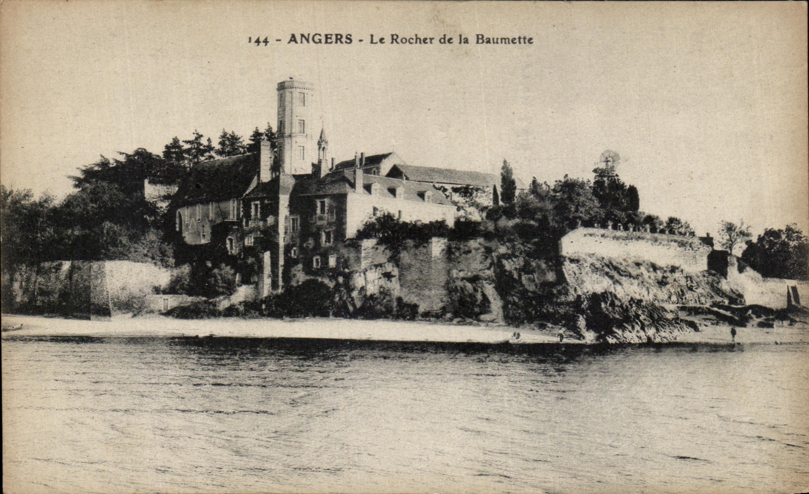 VINTAGE POSTCARD Angers the Rock of Baumette