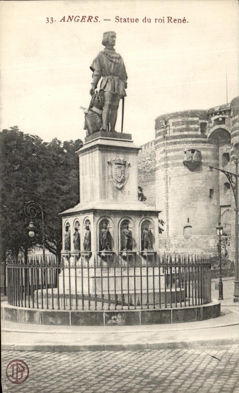 VINTAGE POSTCARD Angers Rules of King Rene