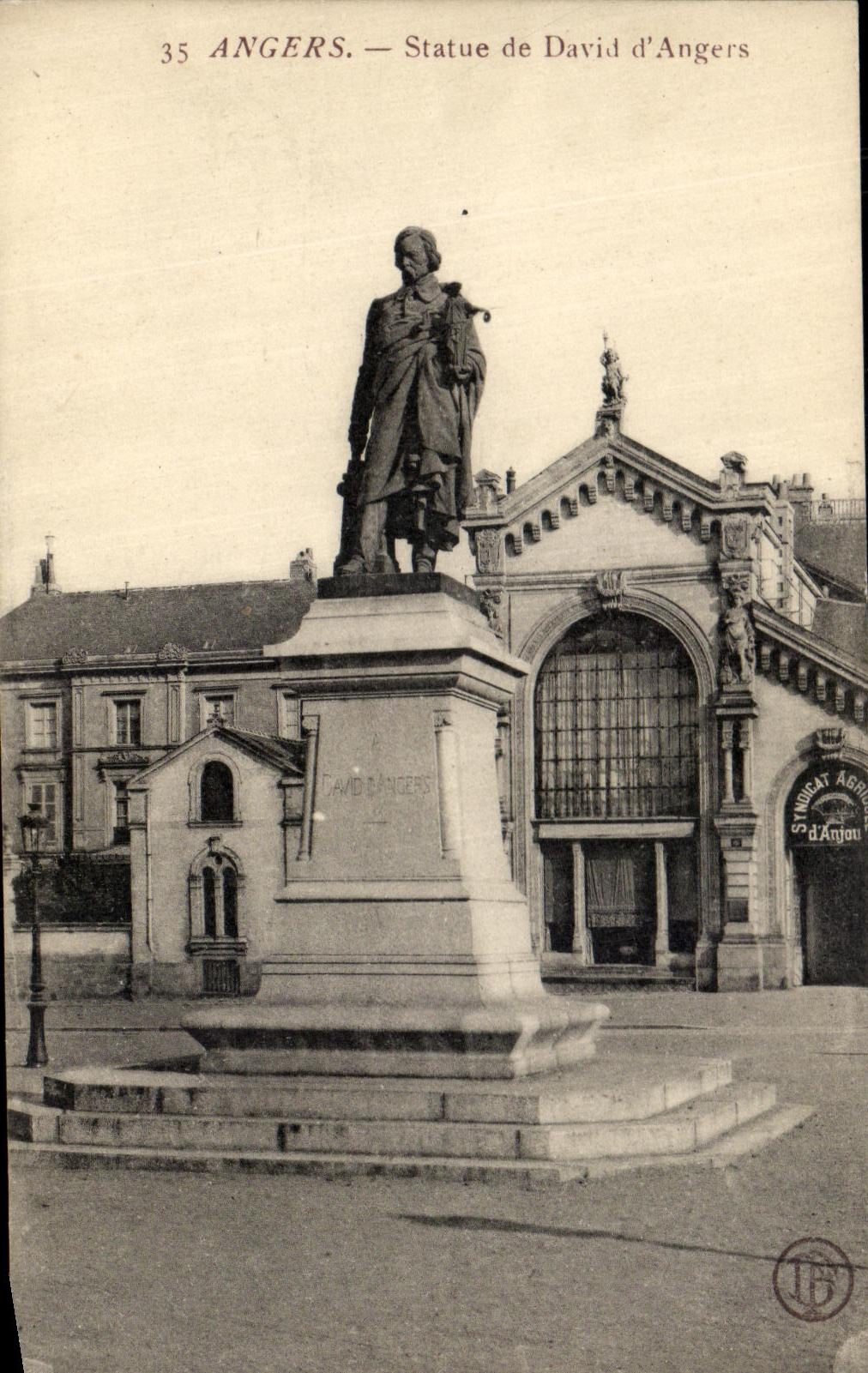 VINTAGE POSTCARD Angers Rules of David D Angers