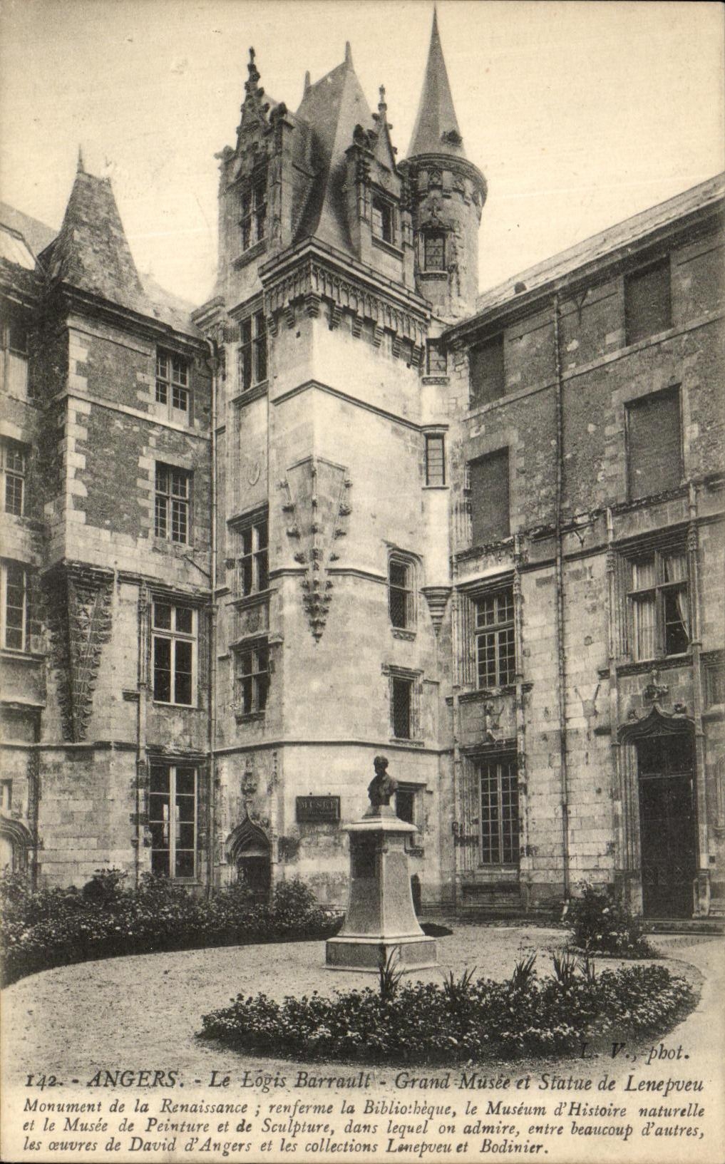 VINTAGE POSTCARD Angers the Barrault Home