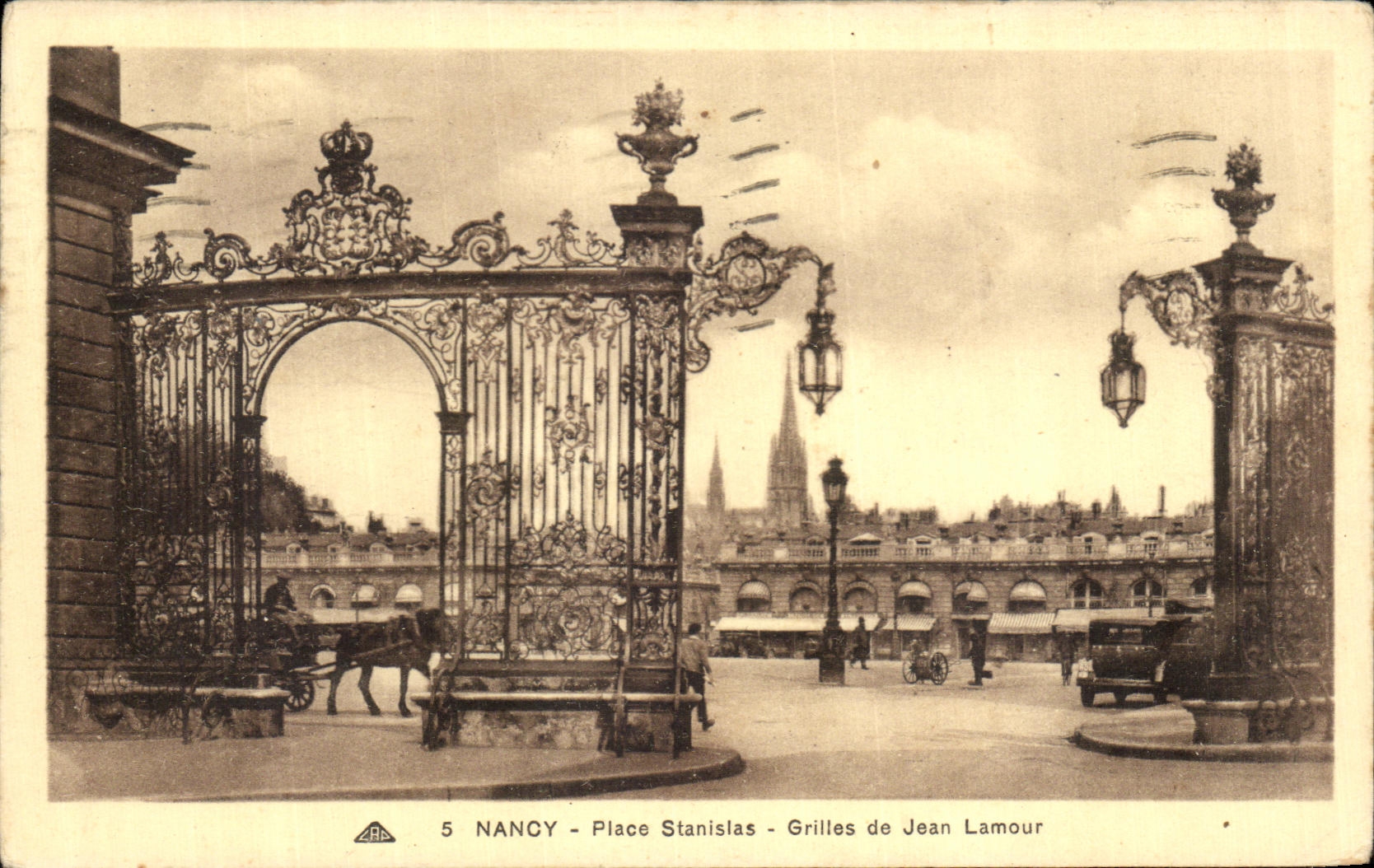 CPA Nancy Place Stanistas Grilles De Jean Lamour 