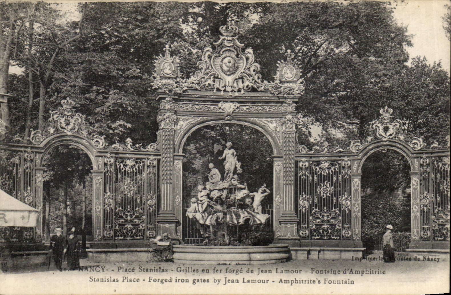 CPA Nancy Place Stanistas Grilles De Jean Lamour 