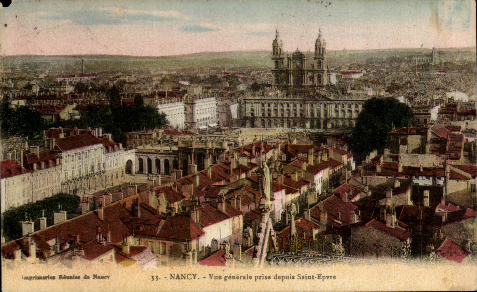 CPA Nancy Vue Generale Prise Depuis Saint Epvre