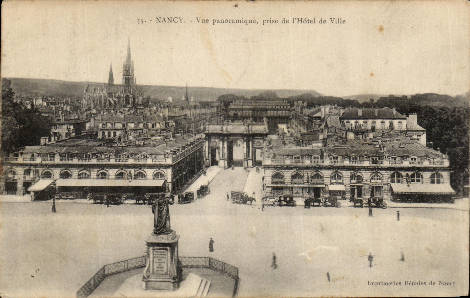 CPA Nancy Vue Panoramique Prise de L Hotel de Ville